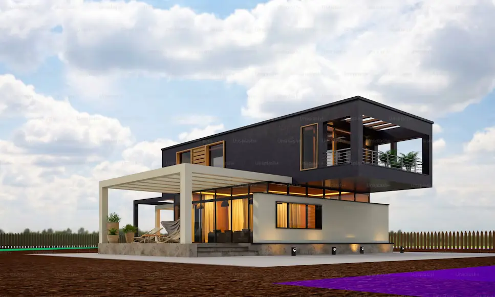modern house exterior