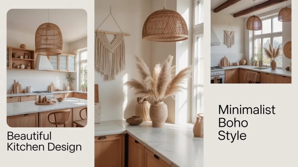 minimalist boho kitchen