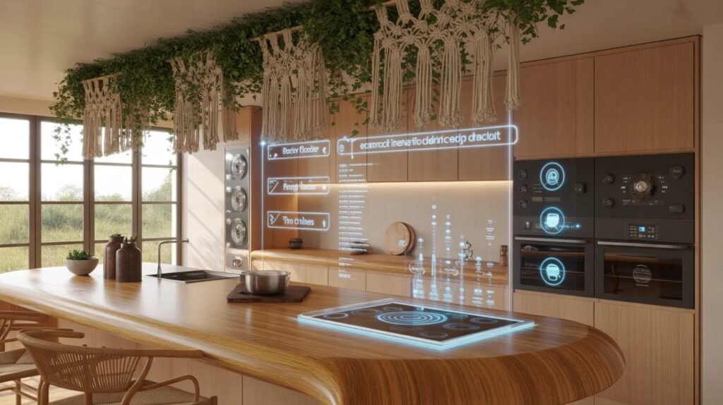 boho kitchen with inovation