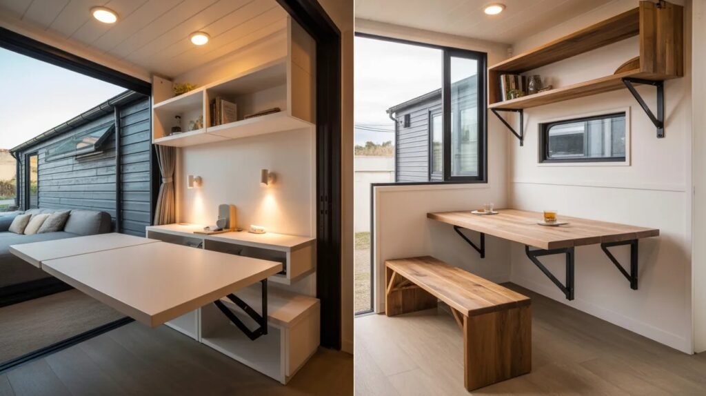 wall mounted dining table