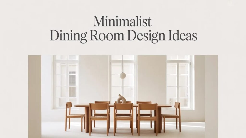 Minimalist dining room