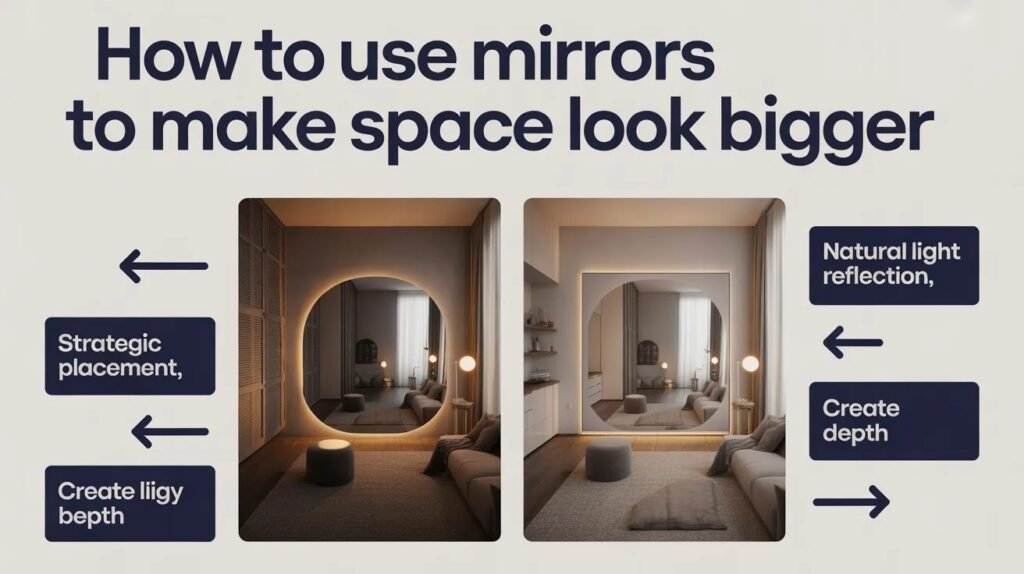 how to use mirror to make space