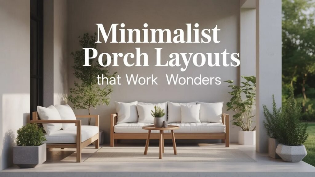 Minimalist porch layout