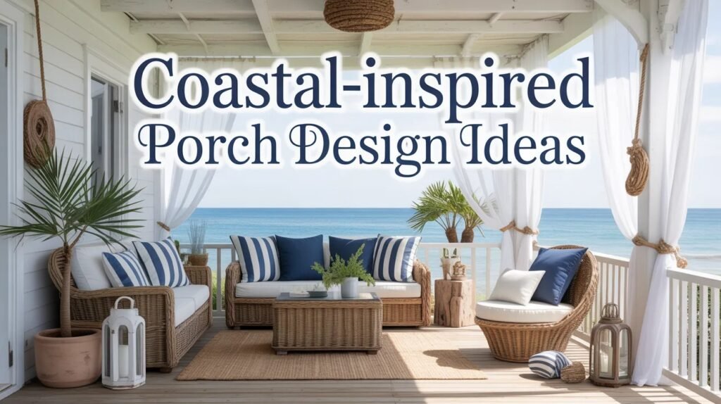 coastal inspired porch