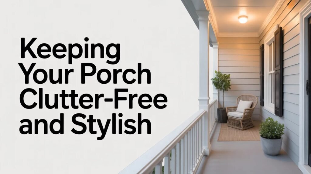 keep your porch clutter
