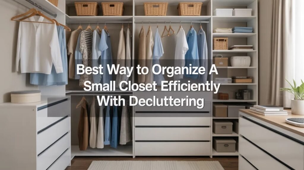 best way to organize small closet