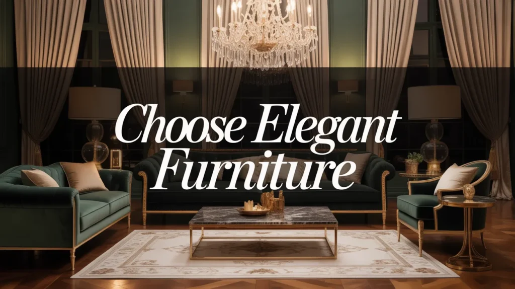 chose elegant furniture