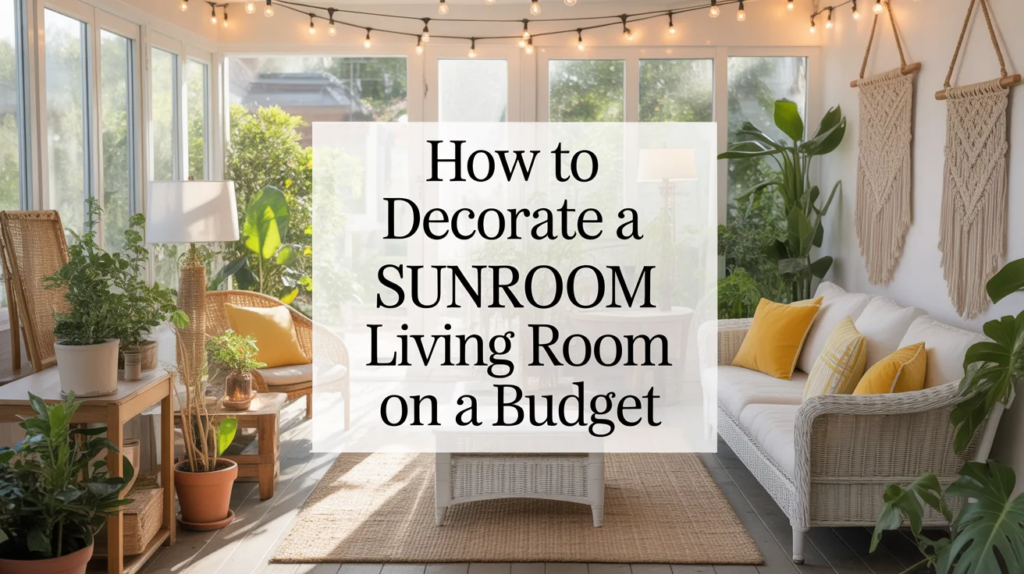 decorate a sunroom