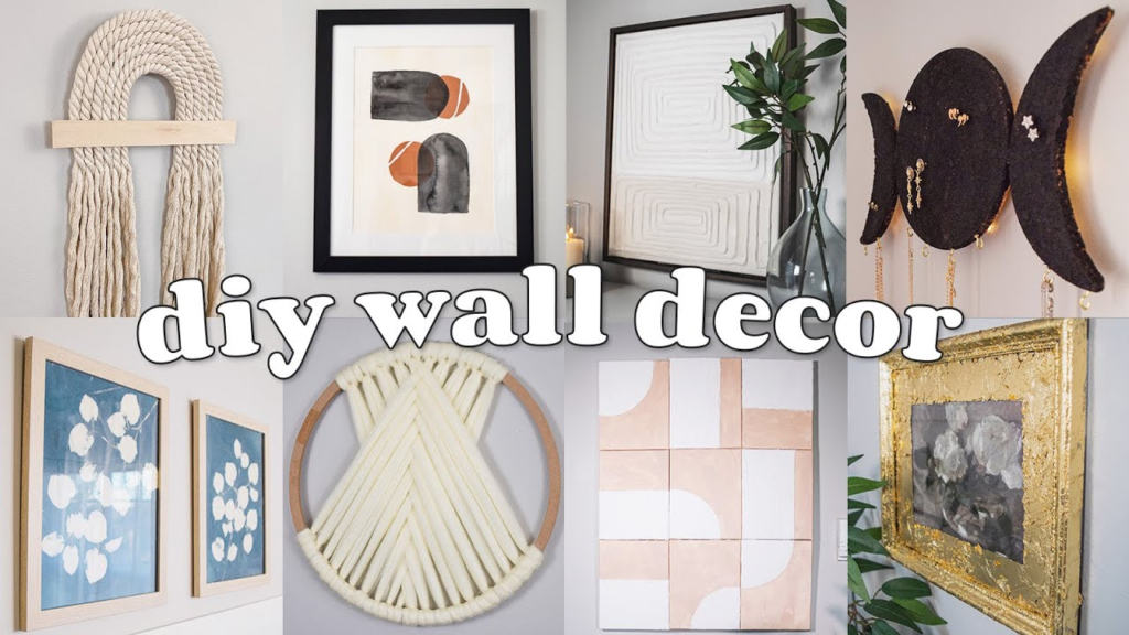 Diy wall decoration ideas for modern home interior