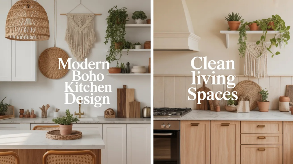 Modern boho kitchen