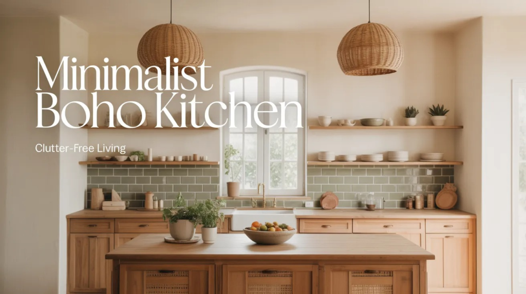 minimalist boho kitchen