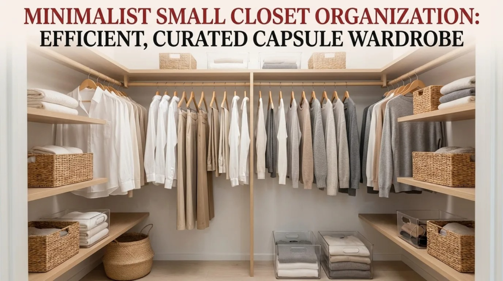minimlist small closet