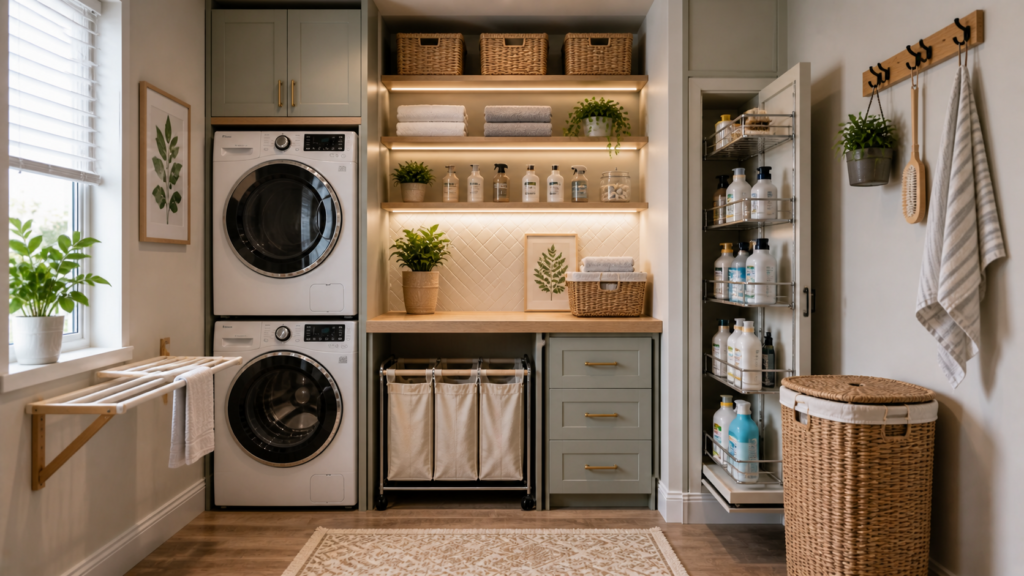 tiny laundary areas