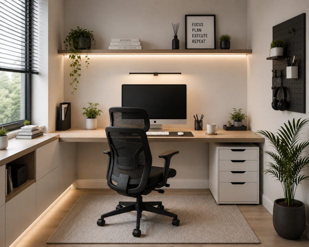 clean desk setup