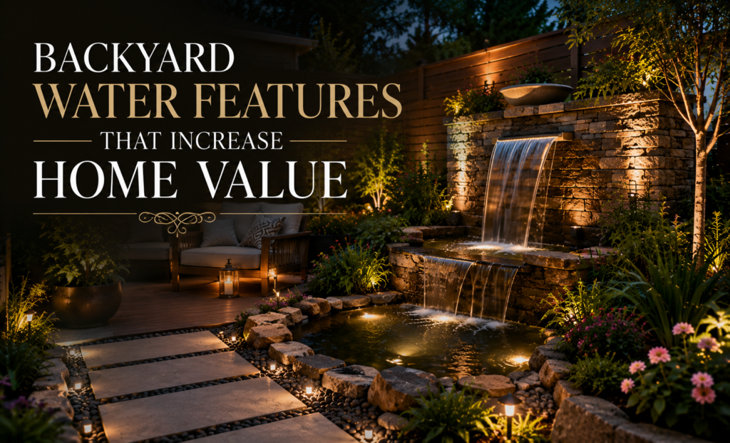 backyard water feature