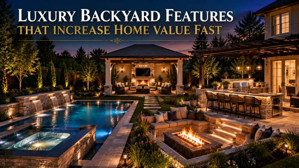luxury backyard